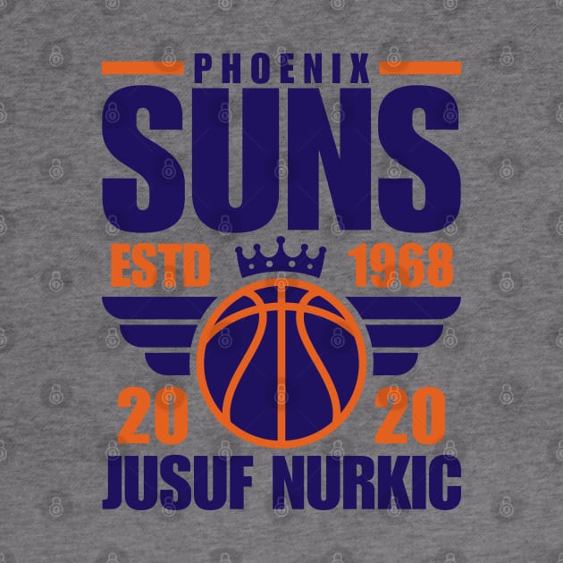 Phoenix Suns Nurkic 20 Basketball Retro by ArsenBills